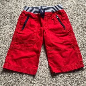 Hanna Andersson Boys Ribbed Waist Cargo Shorts